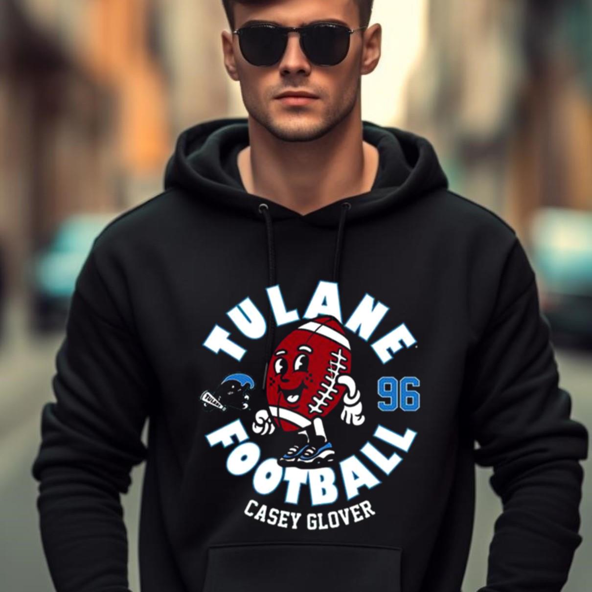 Tulane Green Wave Casey Glover 2023 Ncaa Football Shirt - Peanutstee